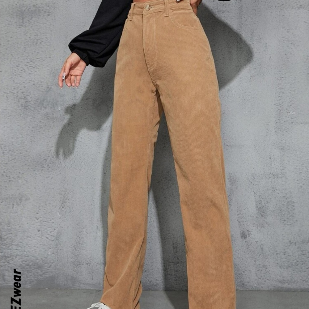 Corduroy khaki pants